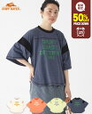 【50%OFF】 【ブランド直営】 カラー 杢 ステッチ 半袖T 半袖 Tシャツ プリント 春 夏 着回し カジュアル ゆったり フットボールT 柔らかい 軽い 可愛い キャンプ 体型カバー フレア ママ 主婦 KRIFF MAYER LADYS クリフメイヤー レディース【2024SS】