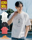 【30%OFF】【ブランド直営】ヘビーウェイト Tシャツ (サーフ) メンズ ユニセックス トップス 半袖 プリント シンプル 綿100 コットン カジュアル ...
