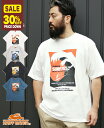 【30%OFF】【ブランド直営】ヘビーウェイト Tシャツ (ポスター) メンズ ユニセックス トップス 半袖 プリント シンプル 綿100 コットン カジュアル...