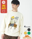【ブランド直営】プリント スウェット クルー ヒツジ メンズ ユニセックス 長袖 クルーネック おしゃれ カジュアル アニマル 秋 冬 春KRIFF MAYERクリフメイヤー【2024FW】