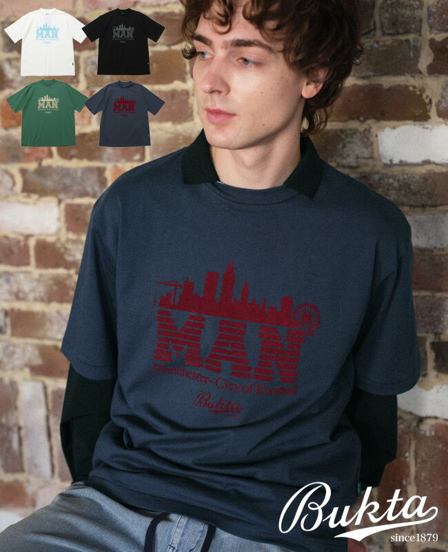 乐天商城 - 【ブランド直営】PT 半袖 T (MAN)（メンズ ユニセックス Tシャツ ロゴプリント バックプリント フロッキープリント 丸首 クルーネック コットン100%ボディ アメカジ カジュアル スポーツ スポーティ ストリート 夏）Buktaバクタ【2026SS】