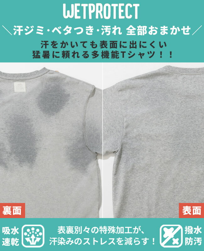 【ブランド直営】 ウェットプロテクト Tシャツ パグ 89DOG ドッグ プリント 犬服 撥水 防汚 速乾 伸縮性 接触冷感 お揃い ペアルック カジュアル 着脱簡単 ドッグウェア 公園 抜け毛対策 KRIFF MAYER DOG クリフメイヤードッグ【2026SS】 3