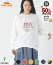 【スーパーセール超目玉 半額 50%OFF】【ブランド直営】 コクーン ロンT 長袖Tシャツ 綿100 ロゴ シンプル 柔らかい カジュアル ゆったり 刺繍 アメカジ 吸水性 通気性 体型カバー ママ 主婦 KRIFF MAYER LADYS クリフメイヤー【2024FW】 販売期間前