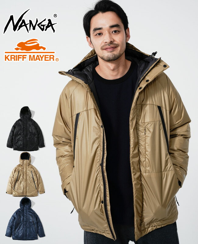 【ブランド直営】KRIFF MAYER × NANGA トレイルダウンジャケット【日本製】（メンズ ダウン ナンガ ジャケット アウター 別注 国産 パーカー 切替 アウトドア カジュアル 秋冬）KRIFF MAYERクリフメイヤー【2021FW】