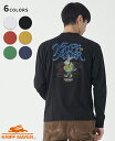 【ブランド直営】ラビット バックプリント ロンT メンズ ユニセックス 長袖 Tシャツ 綿 カジュアル アメカジ アウトドア 春 秋 KRIFF MAYER ク...