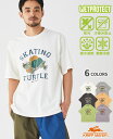 【ブランド直営】 ウェットプロテクト T タートル(メンズ ユニセックス 半袖 Tシャツ 亀 汗染み防止 撥水防汚 クルーネック アニマル 掠れプリント カジュアル 涼しい アウトドア 男女兼用 アメカジ お揃い 夏)KRIFF MAYERクリフメイヤー【2025SS】