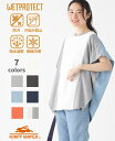 【ブランド直営】 ウェットプロテクト レース チュニック 半袖 Tシャツ 春 夏 ロゴ カジュアル ゆったり 接触冷感 防汚 吸水速乾 汗染み防止 キレイめ 体...