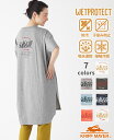 【ブランド直営】 ウェットプロテクト ワンピ 半袖 Tシャツ バックプリント 夏 ロゴ カジュアル ゆったり 接触冷感 防汚 吸水速乾 汗染み防止 アメカジ 体...