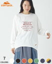 【ブランド直営】 コクーン ロンT レディース 長袖Tシャツ 綿100 春 秋 冬 ロゴ シンプル 柔らかい カジュアル ゆったり 刺繍 アメカジ 吸水性 通気...