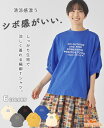 【ブランド直営】 楊柳 刺繍 Tシャツ レディース 半袖Tシャツ 伸縮性 夏 ストレッチ シボ感 綿100 カジュアル ゆったり ランタンスリーブ 体型カバー ...