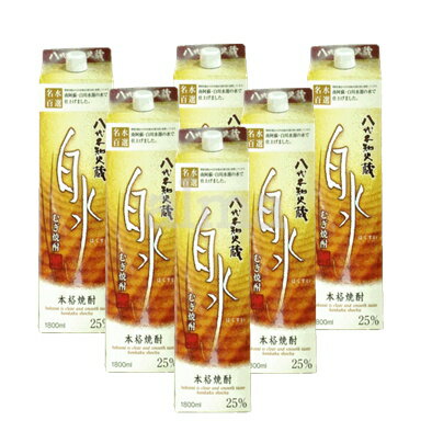 白水 麦 25度 1800ml(1.8L)パック 6本 1ケース