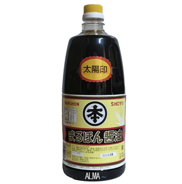 まるほん醤油 こいくち醤油 太陽 1500ml(1.5L)ペット 本多食品工業