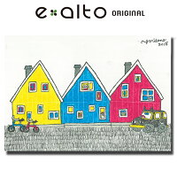 当店限定商品 鉛筆画 木炭画 人気イラストレーターyoridonoによる 3colors House 3色の家 壁掛けキャンバスアート ヨーロッパ フランス 絵画 イギリス デザインパネル 北欧 猫 イラスト 絵画 エアルトアートおしゃれな壁掛けキャンバスアート エアルトだけの