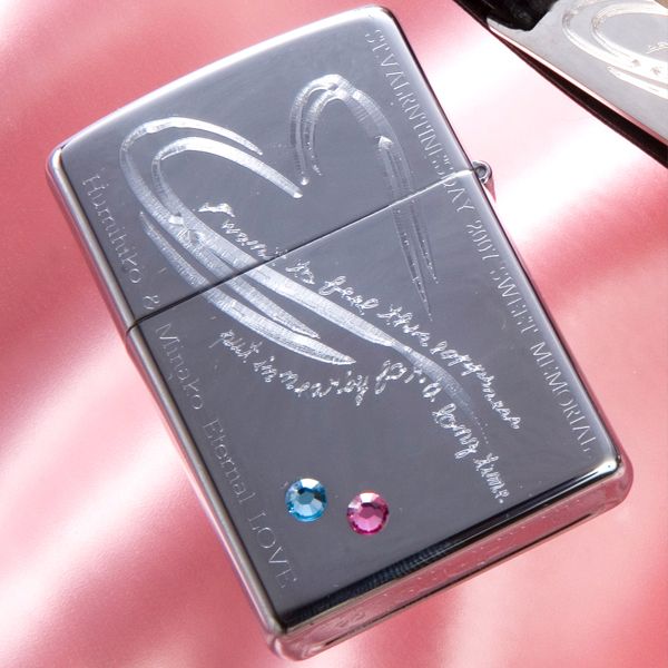 【ZIPPO　ライター】【ZIPPO　名入れ】【名入れ プレゼント】あなたのそばにいれるこの幸せをずっと感じていたい・・・ 【名入れ zippo ジッポ】