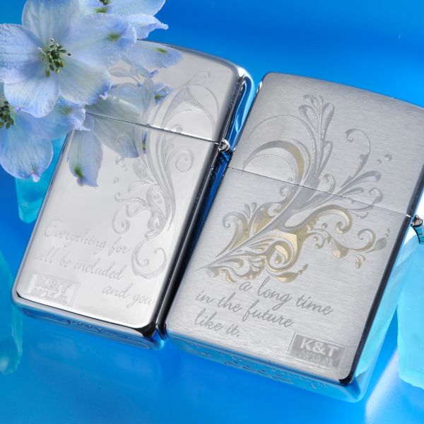 名入れライター・ジッポ 【ZIPPO　ライター】【ZIPPO　名入れ】【名入れ プレゼント】【ペアZIPPO】　”いつまでもずっとあなたの全てを好きでいたい...”