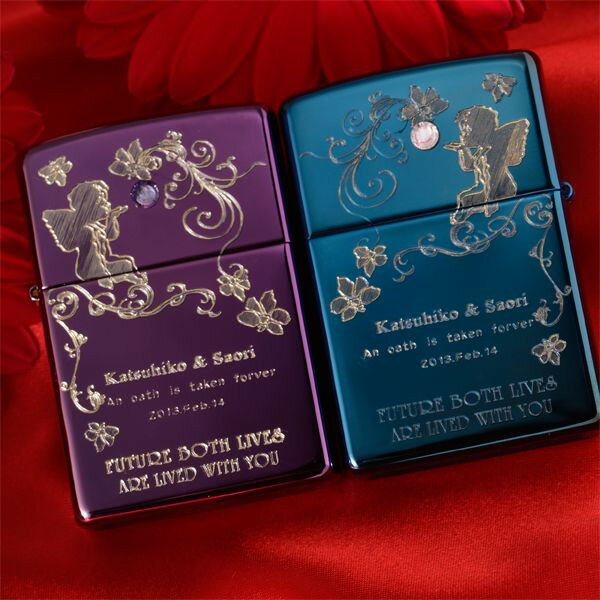 【ZIPPO ライター】【ZIPPO 名入れ】【名入れ プレゼント】 【ペアジッポ】