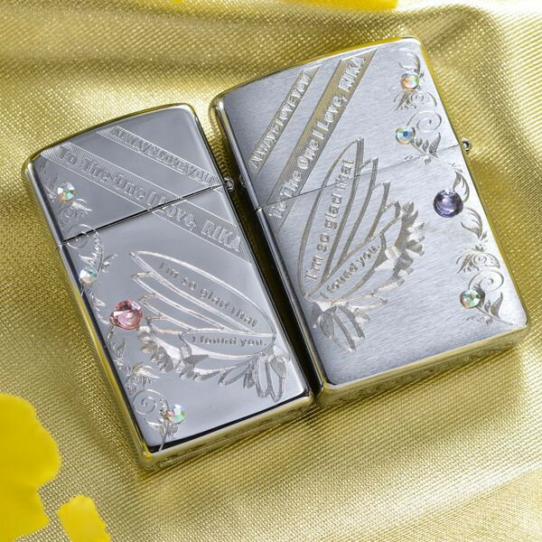 zippo 【ZIPPO　ライター】【ZIPPO　名入れ】【名入れ プレゼント】　ペアZIPPO あなただけの愛を...