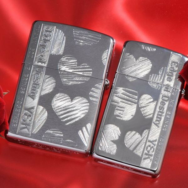 【ZIPPO ライター】【ZIPPO 名入れ】【名入れ プレゼント】【ペアZIPPO】「運命の縁。」 ギフトBOX入り