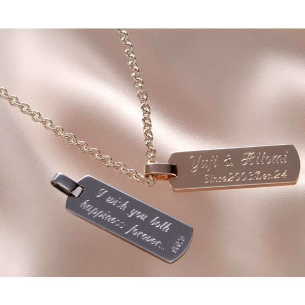 名入れ ギフト MXX SV925 カラーシルバーロングプレート Sサイズ