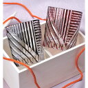 名入れ SXX ペアセット モダンスクウェア 切子グラス 2点ペアセット 木箱入り / 切子硝子 両親 結婚記念日 夫婦 カップル 底面彫刻込み