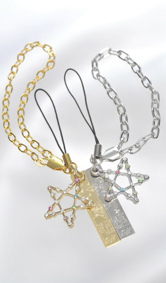 【名入れ専門】【名入れ プレゼント】 【カップルペアセット】ロングプレートストラップ-スターチャームセット