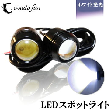 送料無料 LED スポットライト 5W相当 爆光 大玉 2個 e-auto fun