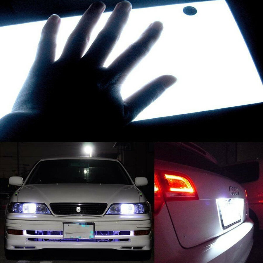 【5/1限定 P最大12倍】 送料無料 LED ナンバープレート 字光式 装飾フレーム 電光式 全面発光 12V 24V 兼用 超高輝度 極薄 8mm 1枚セット 防水 e-auto fun