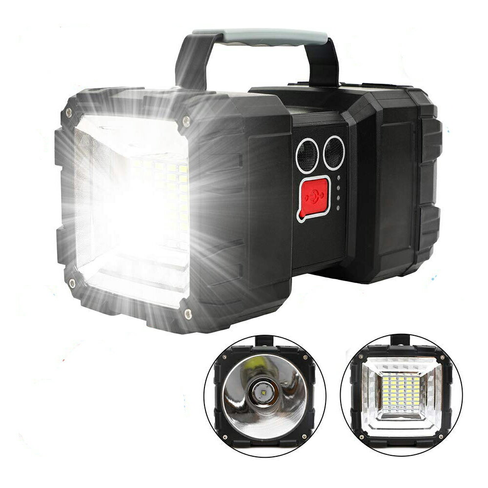 【6%OFFクーポン対象】LED投光器 懐中電灯 作業灯 充電式 7モード点灯 40W 4000Lm 広角 狭角 ハンドル付 キャンプ用 モバイル電源 停電対策 災害対策 夜釣り 非常時 ランタン通販格安セール情報 楽天 通販