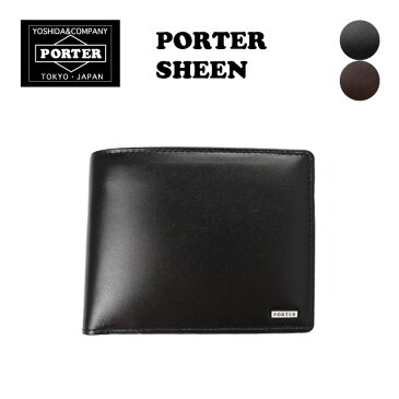 PORTER SHEEN シーン パスケース付き 二つ折り財布(110-02920)/吉田カバン メンズ 短札 ウォレット ビジネス ポイント10倍 新入社員 父の日 贈り物 無料ラッピング