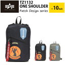 【新商品】ALPHA INDUSTRIES TZ1132 ONE SHOULDER 66032 ワンショルダー ミリタリーカジュアルスタイル パッチデザインシリーズ ボディバッグ ショルダーバッグ コーデュラ アルファインダストリーズ カジュアル おでかけ タウンユース 旅行 【送料無料】