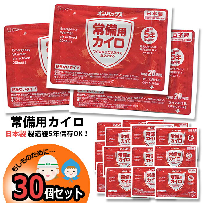 カイロ 30個 日本製 集中豪雨 防災 5年保証 常備用カイロ 中身だけ まとめ買い 単品 非常用 家族用 備蓄用 防災グッズ 災害対策 防災用品 避難グッズ 家族 避難用品 地震対策 防災セット キャンプ アウトドア　長期保存 防寒 防寒グッズ 防寒対策 かいろ