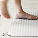 珪藻土バスマット「soil ソイル」wave【バスマット 速乾 珪藻土 アスベスト不使用 お風呂 マット 足拭き 足ふきマット おしゃれ ナチュラル ギフト 引...