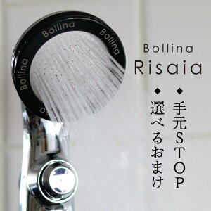 【送料無料】シャワーヘッド マイクロバブル ボリーナ リザイア Bollina Risaia（シルバー）手元ストップ付き【マイクロバブルシャワーヘッド シャワーヘッド 節水 節水シャワーヘッド 止水】【あす楽】【ポイント10倍】