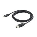 StarTech.com USBケーブル/B-C/2m/USB 2.0/480Mbps/オス・オス/ブラック(USB2CB2M) 目安在庫=△[メール便対象商品...