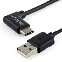 StarTech.com USBケーブル/A-C/1m/USB 2.0/480Mbps/片側L型/オス・オス/BK(USB2AC1MR) 目安在庫=○[メール便...