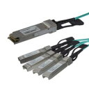 StarTech.com Cisco製品互換AOCブレークアウトケーブル 15m(QSFP4X10AO15) 目安在庫=△