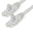 StarTech.com カテゴリ6(CAT6)LANケーブル/5m/グレー/低煙ゼロハロゲン(N6LPATCH5MGR) 目安在庫=○