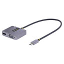 StarTech．com USBマルチハブ／USB-C／4K60Hz HDMI VGA／100W PD／AUX／TB3/4(122-USBC-HDMI-4K-VGA) 目安在庫=△