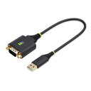 StarTech.com シリアル変換ケーブル/USB-A - RS232C/ストレート/30cm/オスオス(1P1FFC-USB-SERIAL) 目安在庫=○...