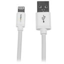 Apple Lightning搭載デバイスを離れたところから充電・同期【スターテック.com】1x Apple Lightning(8ピン)コネクタ 1 x USB Aオスコネクタ リバーシブルLightningコネクタ ケーブル長2m 編...