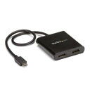 StarTech.com MSTハブ/USB-C - 2x HDMI/デュアル4K30Hz/DP alt/Winのみ対応(MSTCDP122HD) 目安在庫 ○