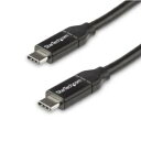 StarTech.com USBケーブル/C-C/50cm/USB 2.0/480Mbps/5A/オス・オス/BK(USB2C5C50CM) 目安在庫=△[メー...