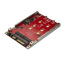 StarTech.com HDDコンバーター/2x M.2 - SATA/2.5インチドライブベイ対応/RAID(S322M225R) 目安在庫=△