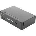 StarTech.com KVMスイッチ/2ポート/2画面/HDMI 2.0/4K60Hz/USB 3.0 ハブ/AUX(SV231HU34K6) 目安在庫=△