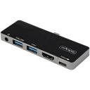 StarTech.com USBマルチハブ/USB-C/4K60Hz HDMI/100W PD/2x USB/AUX/直挿(DKT30ICHPD) 目安在庫=○