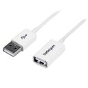 StarTech.com USBケーブル/A-A/1m/USB 2.0/480Mbps/延長用/オス・メス/WT(USBEXTPAA1MW) 目安在庫=○[メー...