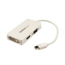 StarTech.com ディスプレイアダプター/mDP - HDMI DVI VGA/1080p/ホワイト(MDP2VGDVHDW) 目安在庫=△[メール便対...