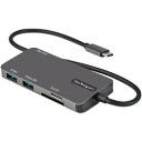 StarTech.com USBマルチハブ/USB-C/4K30Hz HDMI/100WPD/3xUSB/SD/長尺cable(DKT30CHSDPD) 目安在...