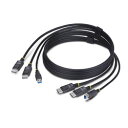 StarTech.com KVMケーブル/1.8m/2x DisplayPort + USB Type-A&B/4K60Hz(DDU1226-KVM-CABLE) 目安在庫=△【6月末までポイント10倍】