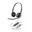 日本ヒューレット・パッカード Poly Blackwire 3220 USB-C+USB-A 変換アダプタ付 両耳 有線モデル ノイズ(8X228AA) 目安在庫=○【6月末までポイント10倍】
